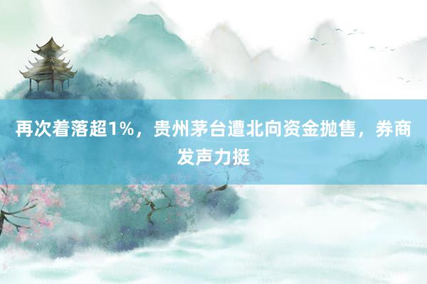 再次着落超1%，贵州茅台遭北向资金抛售，券商发声力挺