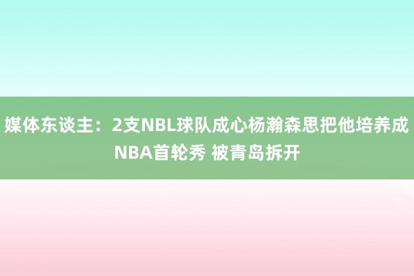 媒体东谈主：2支NBL球队成心杨瀚森思把他培养成NBA首轮秀 被青岛拆开