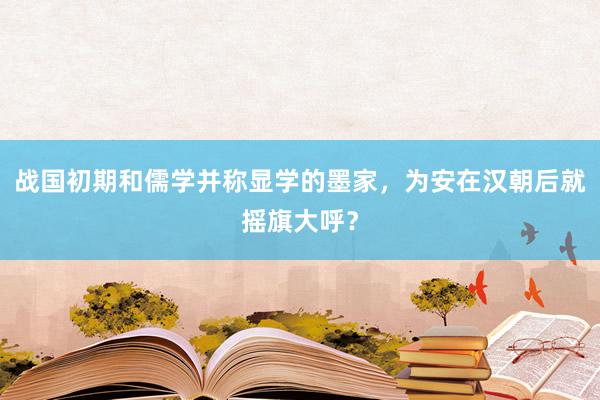 战国初期和儒学并称显学的墨家，为安在汉朝后就摇旗大呼？